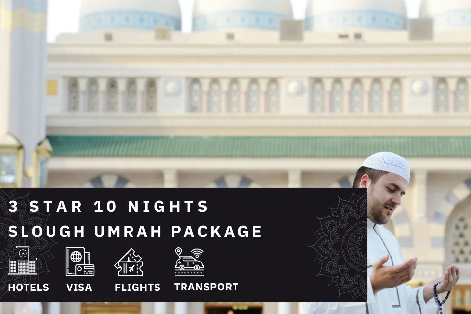 10 Nights 3 Star Slough Umrah Package