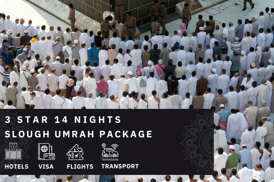 14 Nights 3 Star Slough Umrah Package